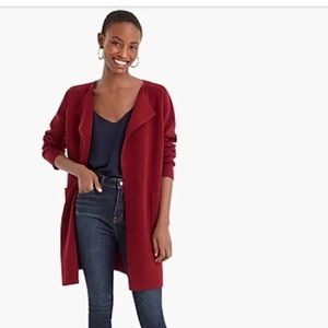 J.Crew Juliette collarless sweater-blazer NWT